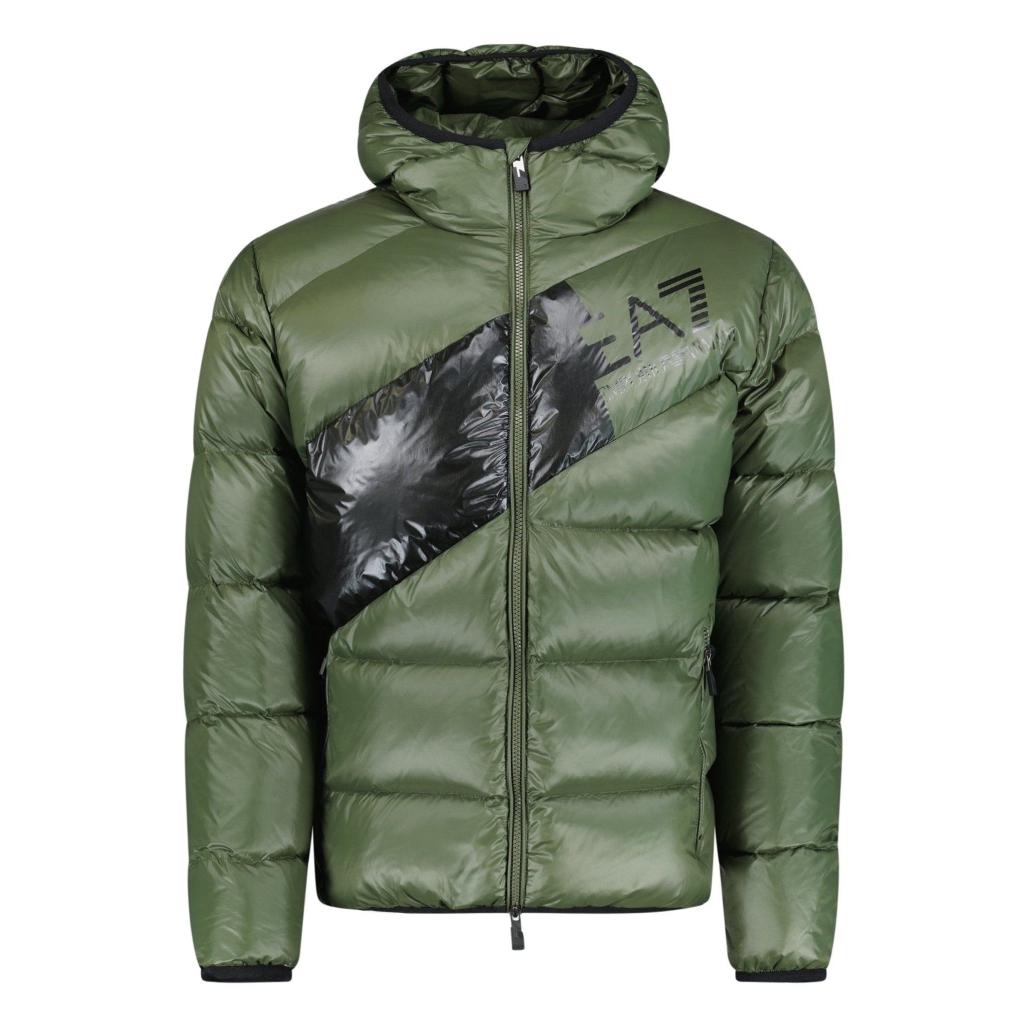 Emporio Armani Down Padded Puffer Jacket Forest Night Green