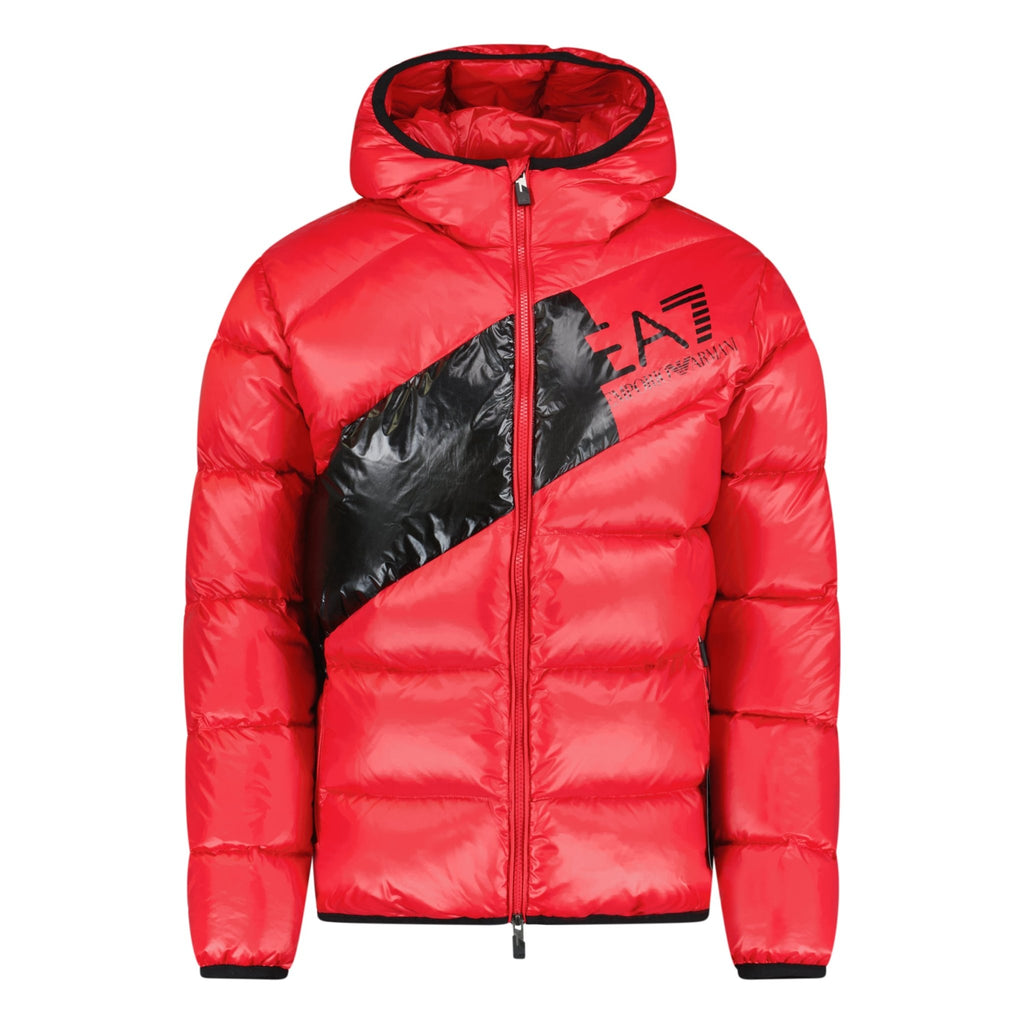 Emporio Armani Down Padded Puffer Jacket Red - Boinclo ltd - Outlet Sale Under Retail