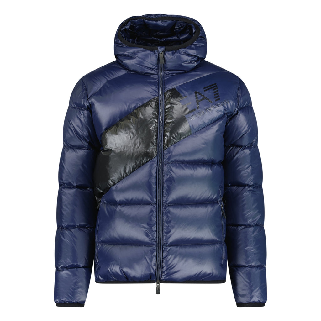 Emporio Armani Down Padded Puffer Navy Blue - Boinclo ltd - Outlet Sale Under Retail