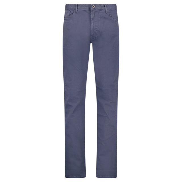 Emporio Armani J06 Slim Fit 5 Pocket Silver Eagle Blue Belt Patch Jeans Blue - Boinclo - Outlet Sale Under Retail