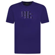 Emporio Armani Velvet Writing Logo Mercerised T-Shirt Purple - Boinclo - Outlet Sale Under Retail