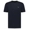 Hugo Boss Blue Logo - Stamp T-Shirt in Navy - Boinclo - Outlet Sale Under Retail