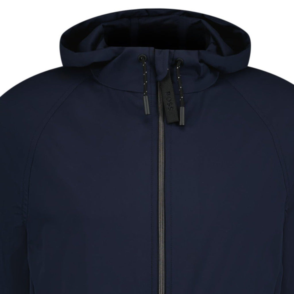 Hugo Boss 'Hanry Performance' Zip Up Jacket Navy - Boinclo ltd - Outlet Sale Under Retail