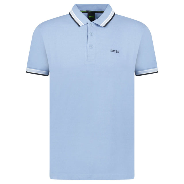 Hugo Boss Paddy Polo Shirt Open Blue - Boinclo - Outlet Sale Under Retail