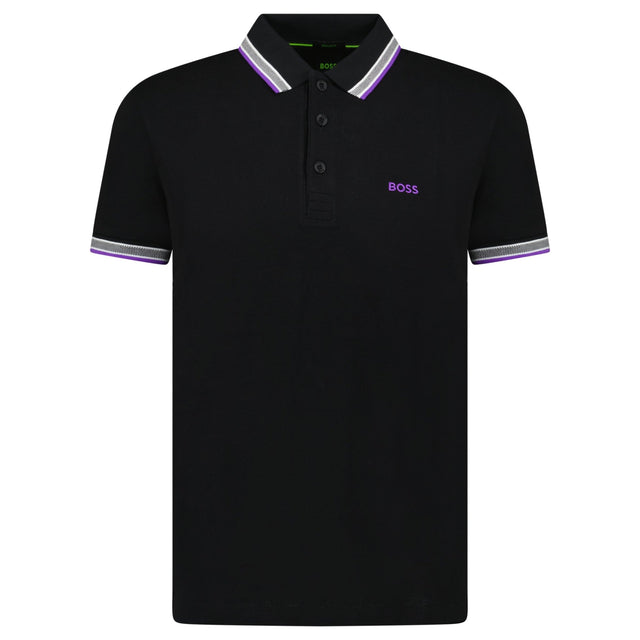 Hugo Boss Paddy Polo Shirt Purple & Black - Boinclo - Outlet Sale Under Retail