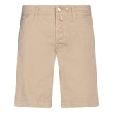 Jacob Cohen Bermuda Shorts Fur Patch Beige - Boinclo ltd - Outlet Sale Under Retail
