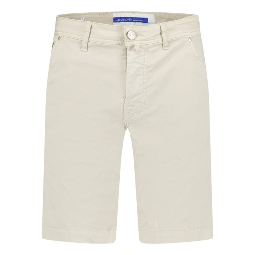 Jacob Cohen Bermuda Shorts Fur Patch Jeans Beige - Boinclo ltd - Outlet Sale Under Retail