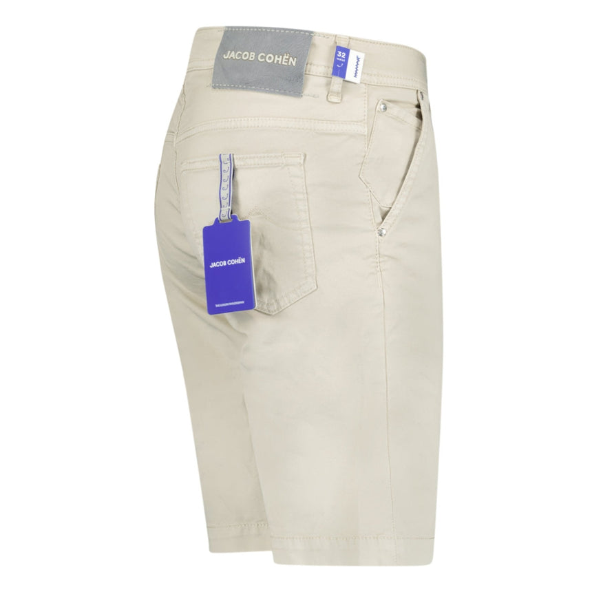 Jacob Cohen Bermuda Shorts Fur Patch Jeans Beige - Boinclo - Outlet Sale Under Retail