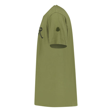 Moncler Graffiti Print T - Shirt Khaki - Boinclo ltd - Outlet Sale Under Retail
