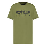 Moncler Graffiti Print T - Shirt Khaki - Boinclo ltd - Outlet Sale Under Retail