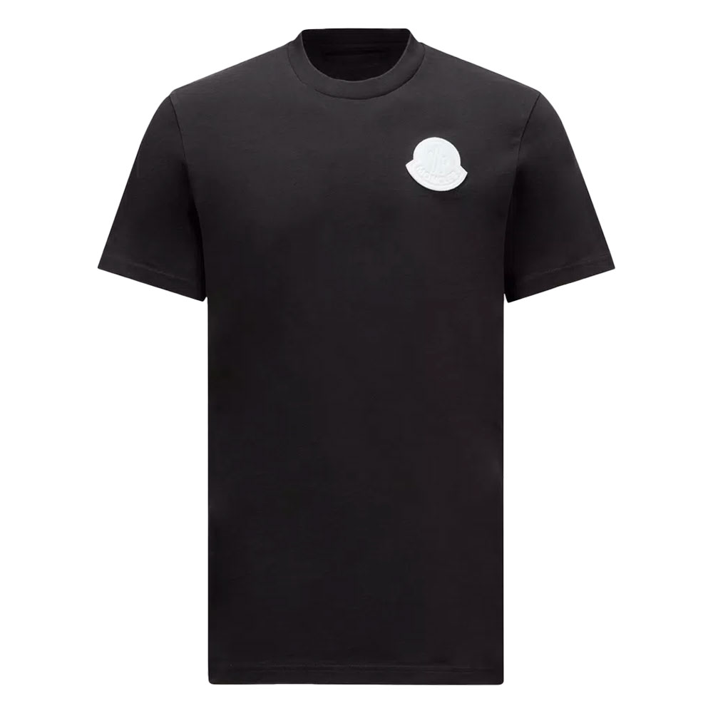 Moncler Large Patch Logo T-Shirt Black - Boinclo ltd - Outlet Sale Under Retail
