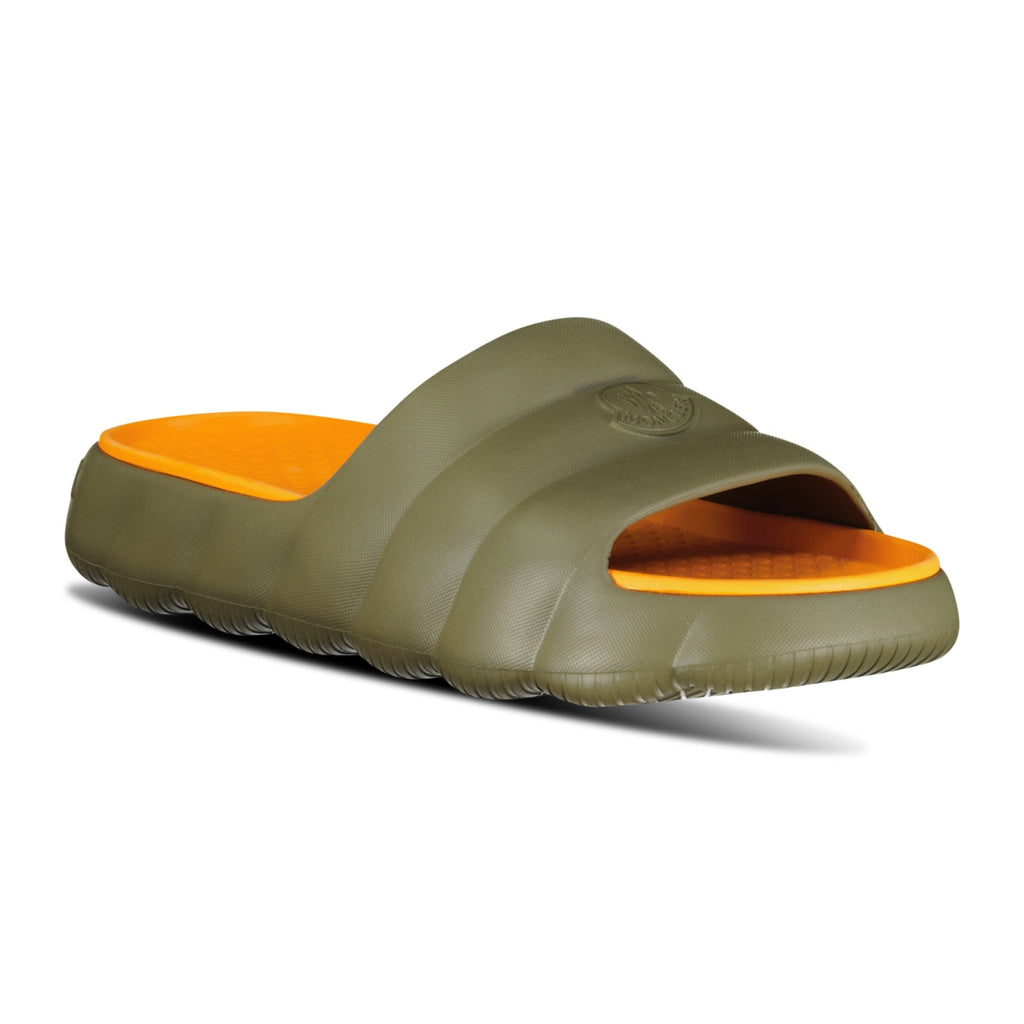 Moncler 'Lilo' Sliders Khaki & Orange - Boinclo ltd - Outlet Sale Under Retail