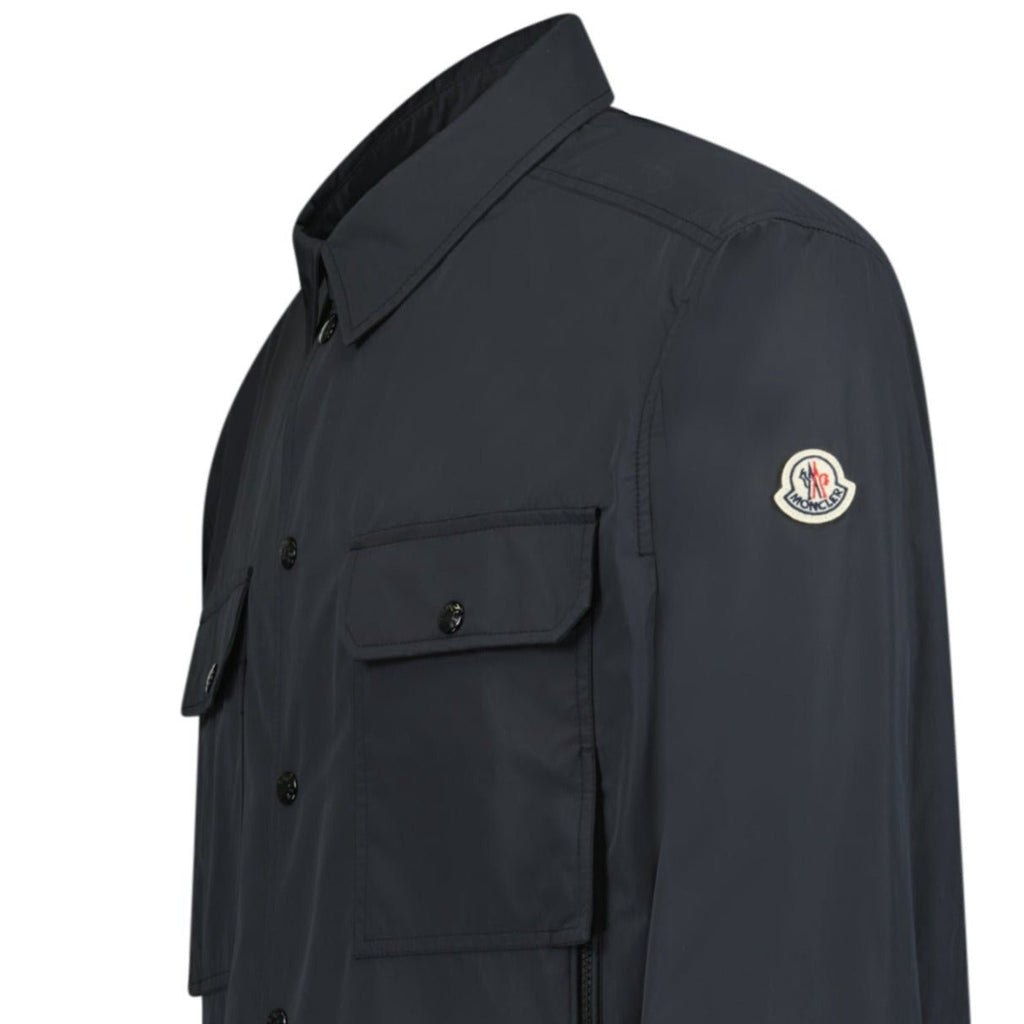 Moncler 'Matro' Button & Zip Jacket Black - Boinclo ltd - Outlet Sale Under Retail