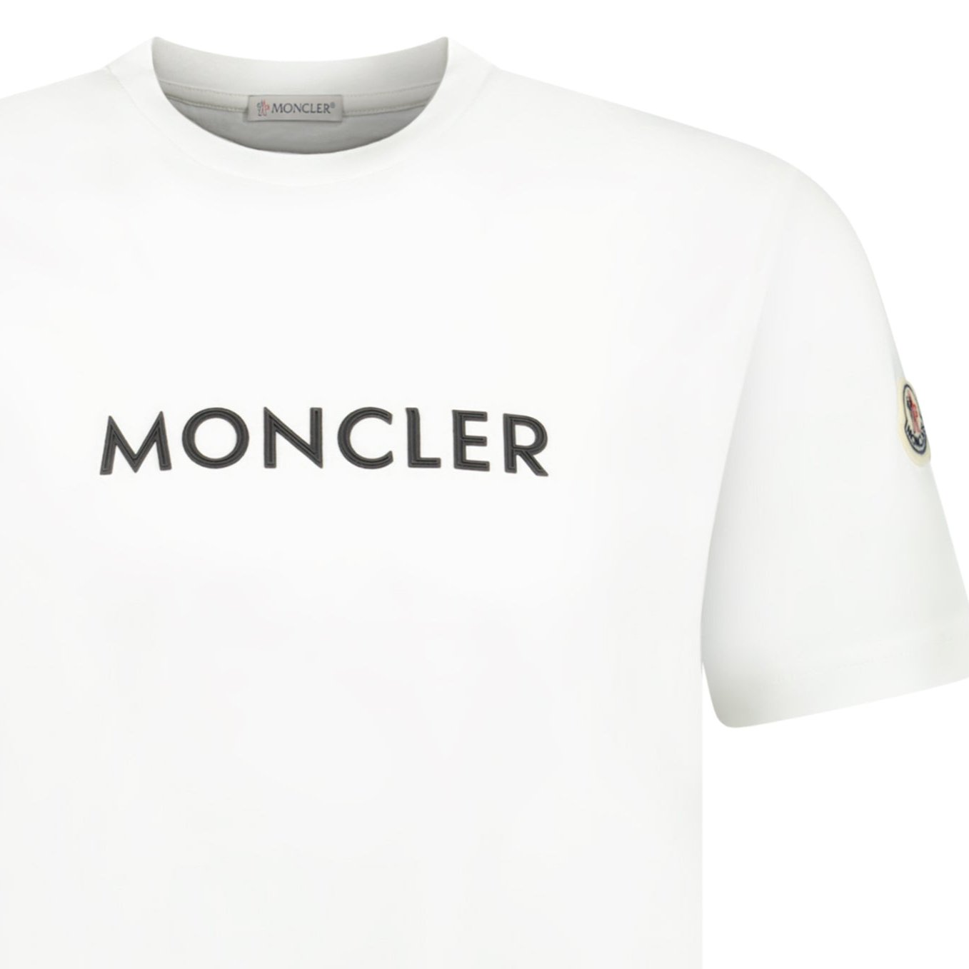Moncler Moncler Rubber Logo Printed T Shirt White Outlet Sale Always Under Retail Boinclo