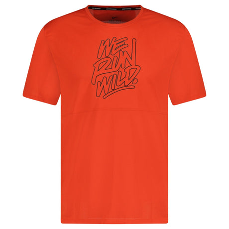 Nike Dri - Fit Breathe "Run Wild" T - Shirt Red - Boinclo ltd - Outlet Sale Under Retail