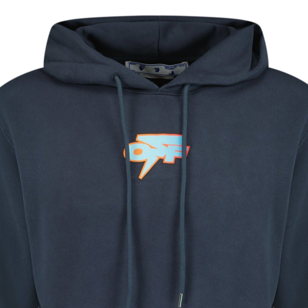 OFF-WHITE Degrade Thunder Slim Hoodie 'Outer Space' Navy - Boinclo ltd - Outlet Sale Under Retail