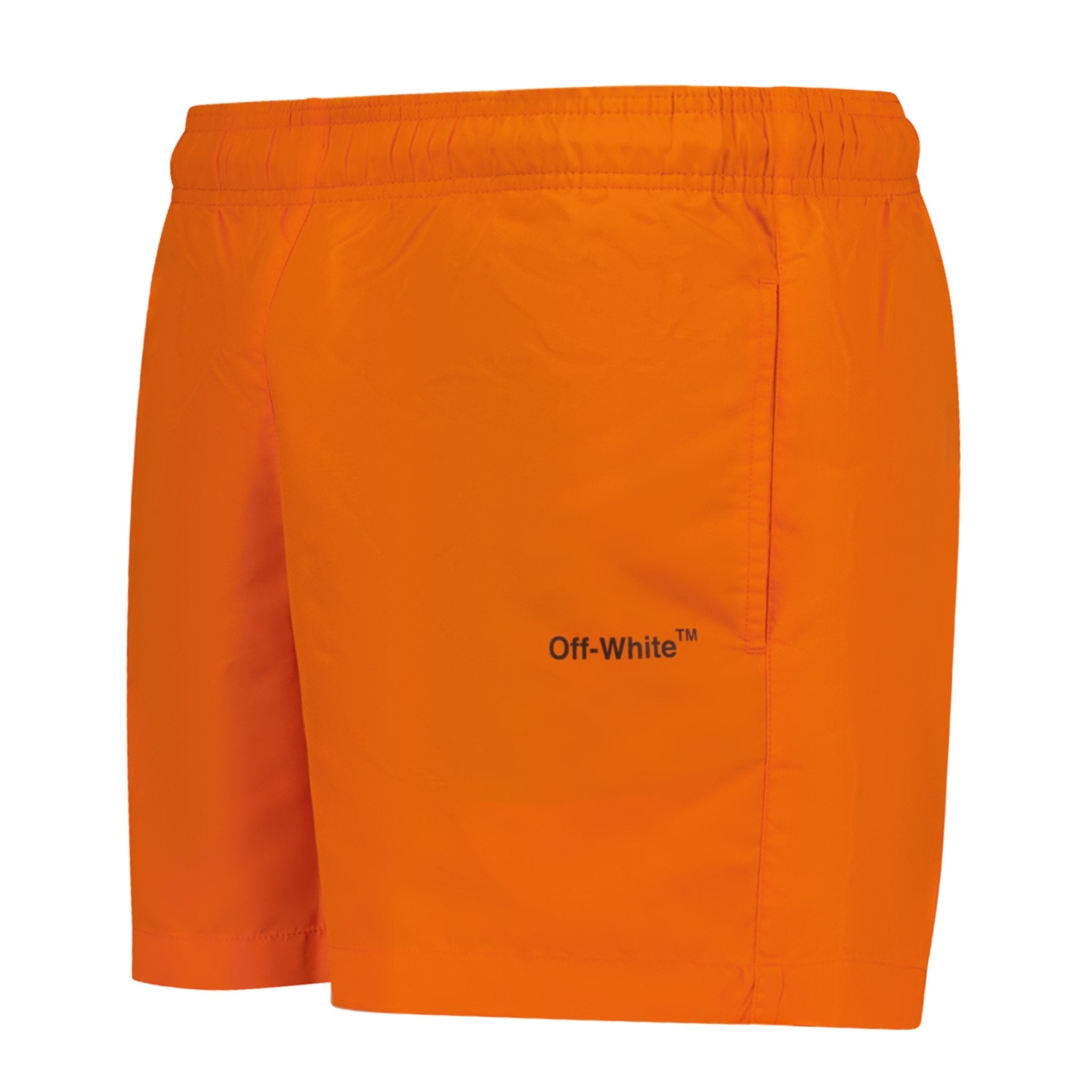 Off White Diagonal Outline Design Swim Shorts Orange Outlet Sale Always Under Retail Boinclo