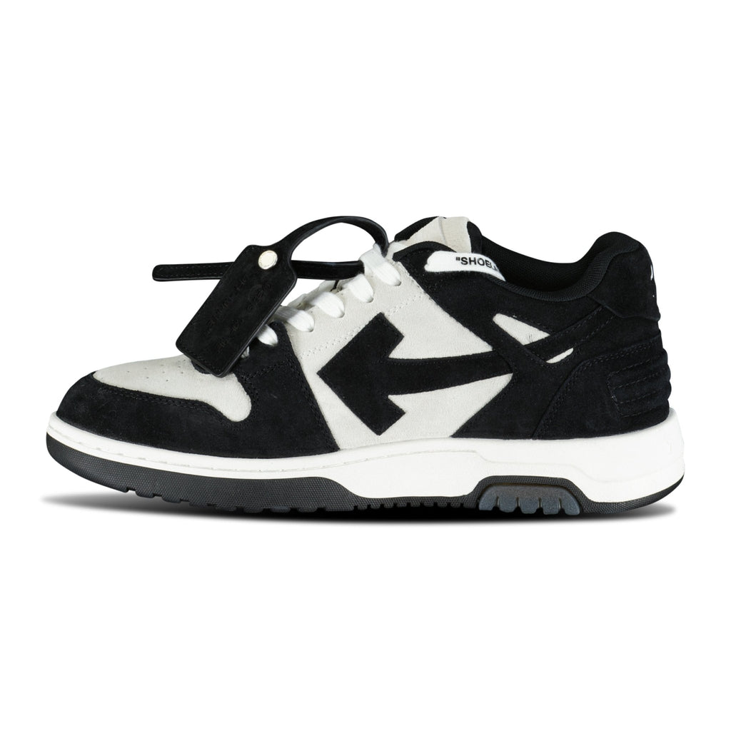 OFF-WHITE Out Of Office Low-Top Suede Trainers Black & White - Boinclo ltd - Outlet Sale Under Retail