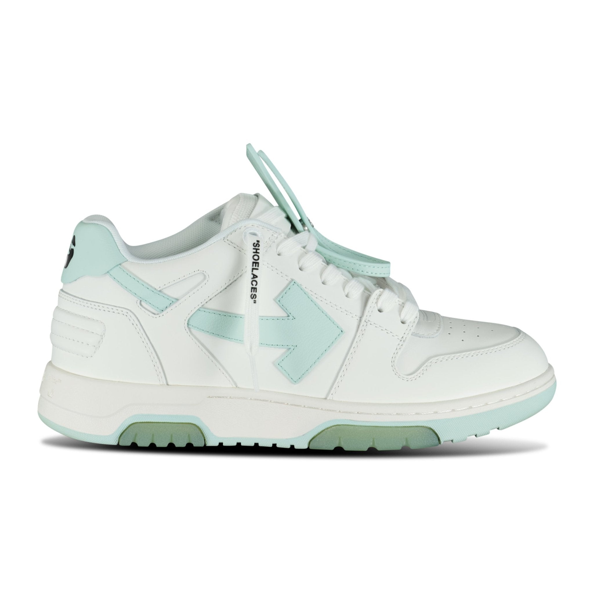 Off-White Out Of Office Low Top Trainers White & Mint