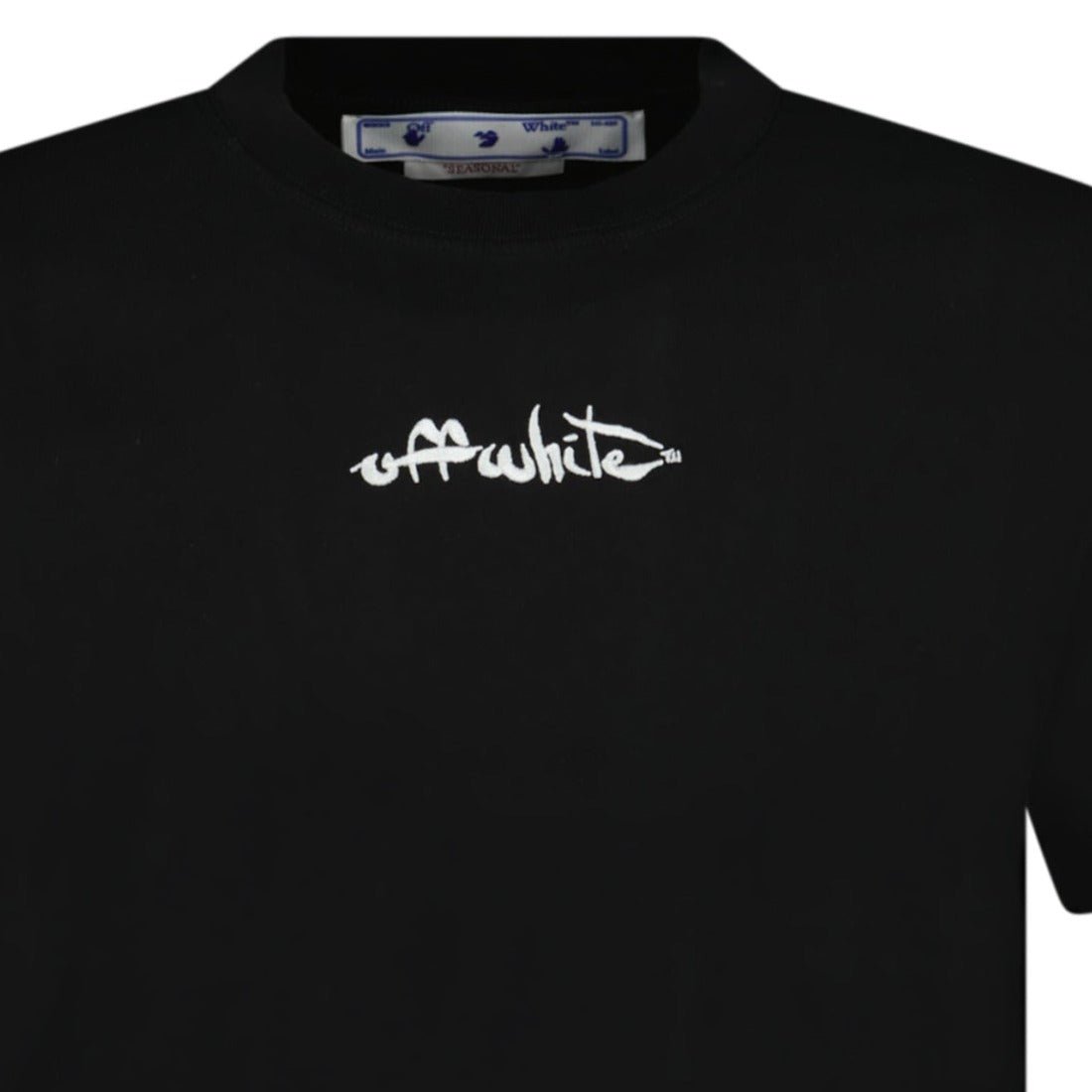 Off-White Script Logo Slim Fit Black T-Shirt - Outlet Sale Always Under ...