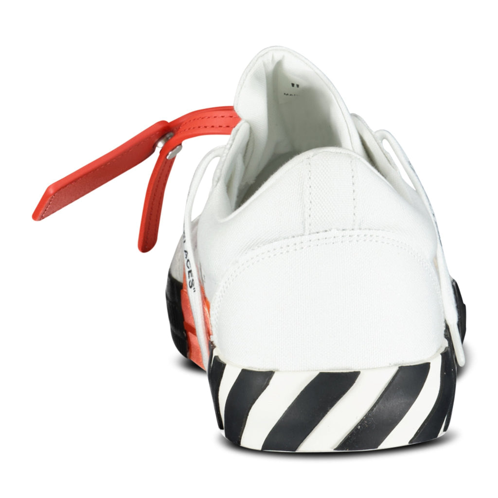 Off-White Vulcanized Low Top Trainers White & Beige - Boinclo ltd - Outlet Sale Under Retail