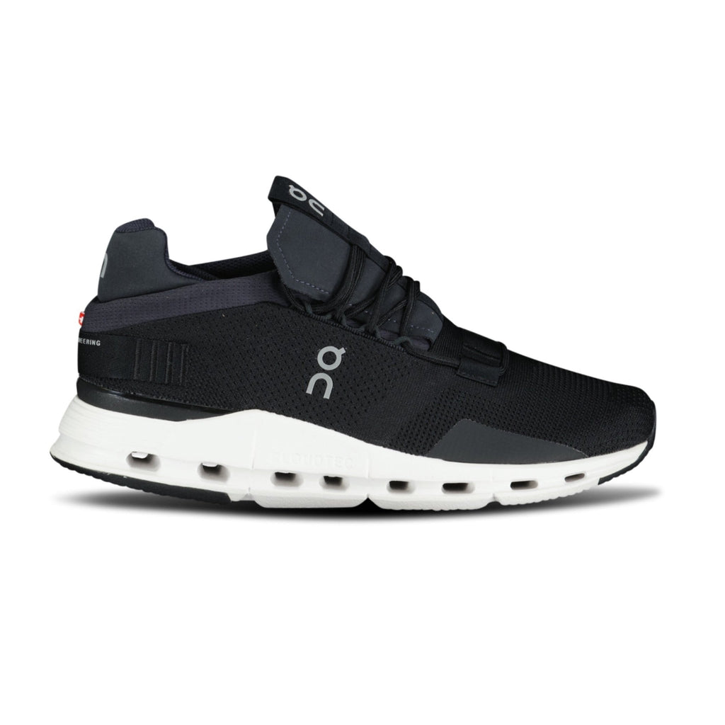 ON RUNNING CLOUDNOVA BLACK / WHITE TRAINERS - Boinclo ltd - Outlet Sale Under Retail