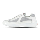 Prada Americas Cup Mesh Runners Patent White - Boinclo - Outlet Sale Under Retail