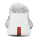 Prada Americas Cup Mesh Runners Patent White - Boinclo - Outlet Sale Under Retail