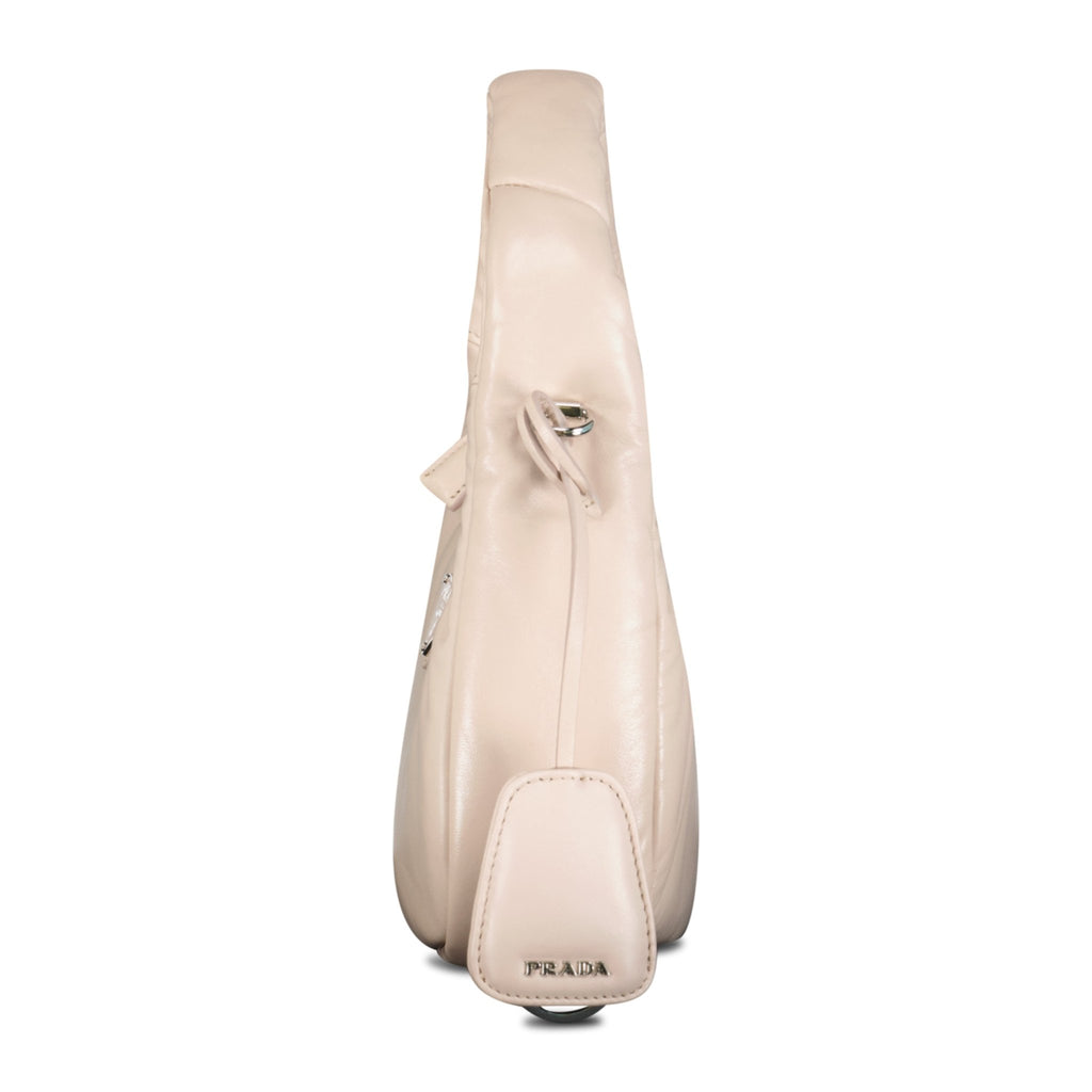 Prada Nappa Padded Soft Clutch Bag Ninfea Rose - Boinclo ltd - Outlet Sale Under Retail
