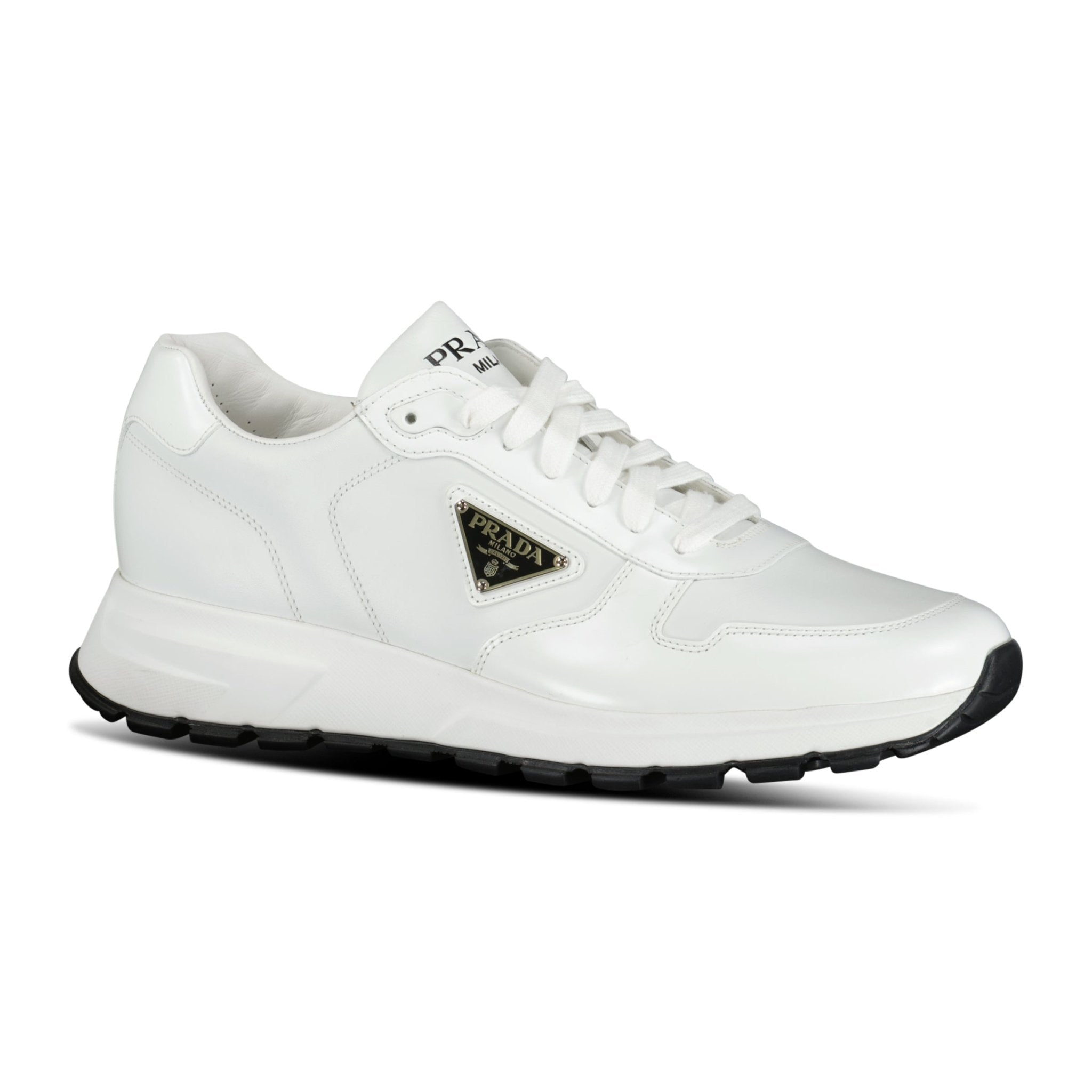 Re Nylon Prax 01 Triangle Logo Trainers White