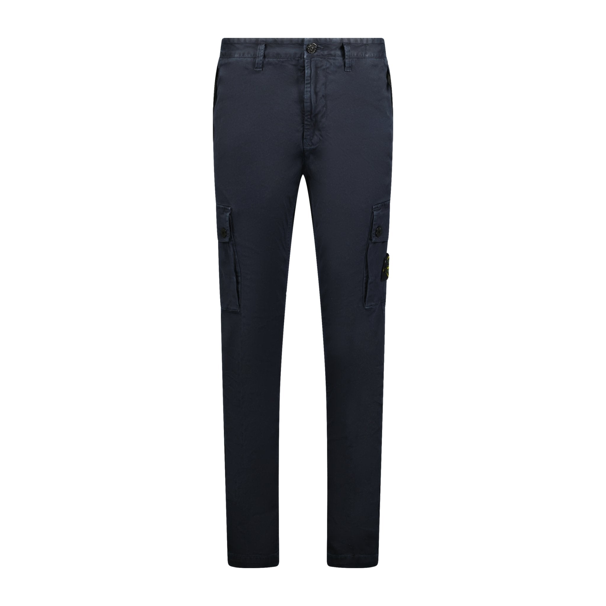 Color variation of Badge Cotton Cargo Trousers Navy