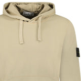 Stone Island Brushed Organic Cotton Hoodie Desert - Boinclo - Outlet Sale Under Retail