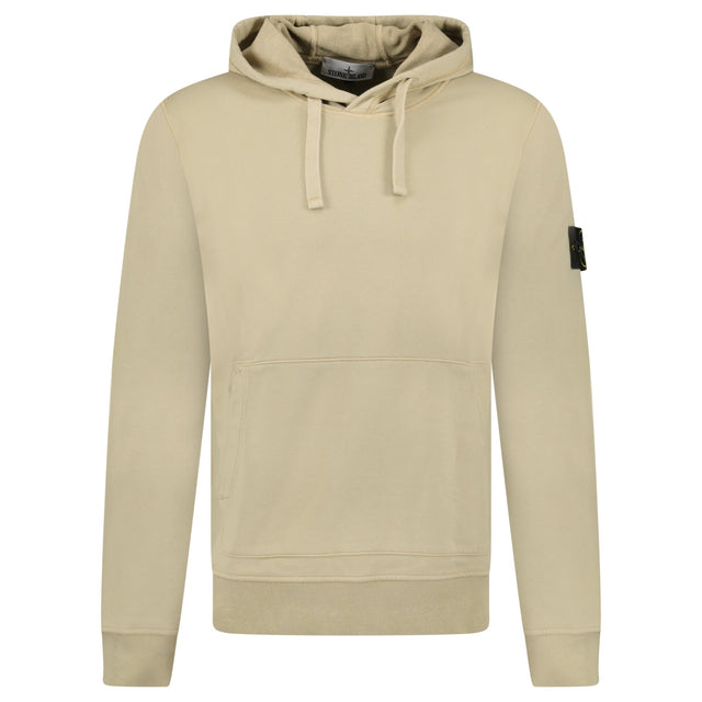 Stone Island Brushed Organic Cotton Hoodie Desert - Boinclo - Outlet Sale Under Retail