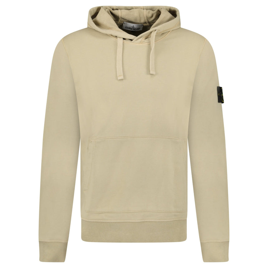 Stone Island Brushed Organic Cotton Hoodie Desert - Boinclo - Outlet Sale Under Retail