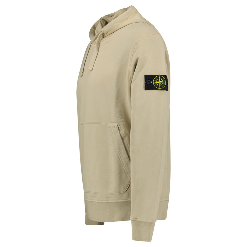 Stone Island Brushed Organic Cotton Hoodie Desert - Boinclo - Outlet Sale Under Retail