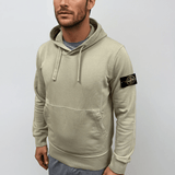 Stone Island Brushed Organic Cotton Hoodie Desert - Boinclo - Outlet Sale Under Retail