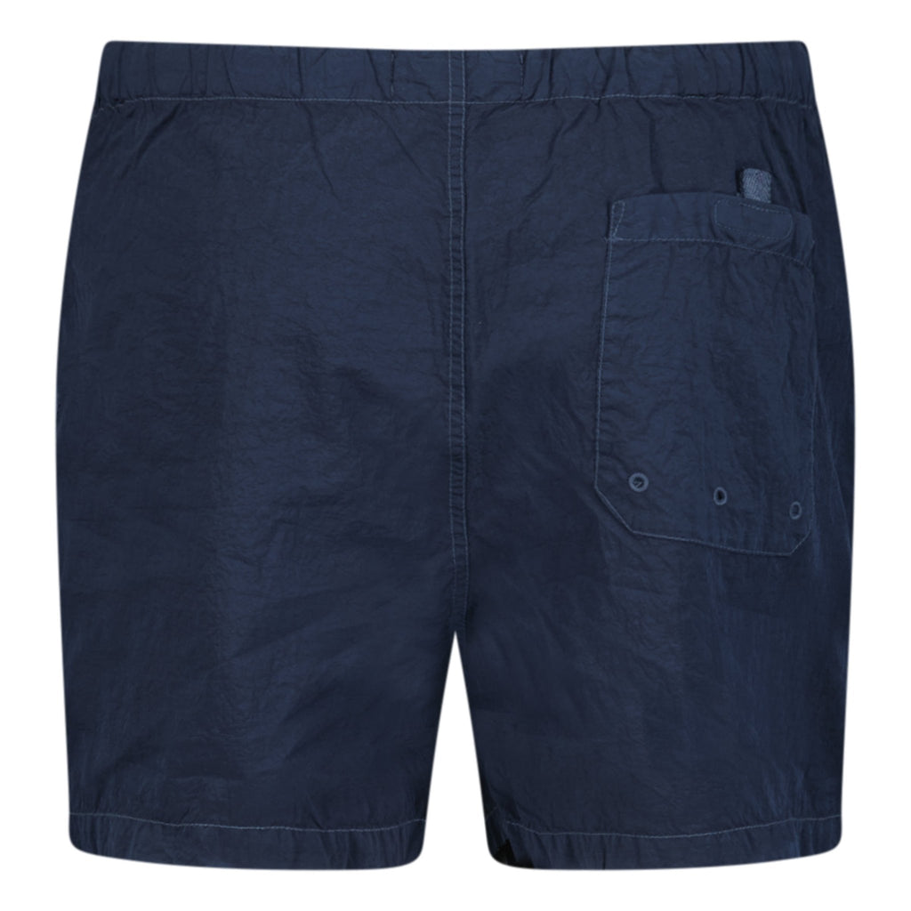 Stone Island Chrome Swim Shorts With Buttons Avio Blue - Boinclo ltd - Outlet Sale Under Retail