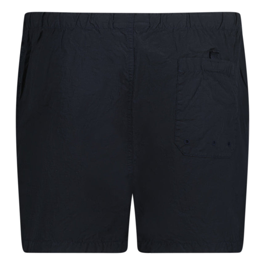 Compass Button Chrome Swim Shorts Navy