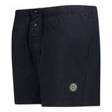 Compass Button Chrome Swim Shorts Navy