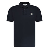 Stone Island Compass Badge Polo T-Shirt Slim Fit Black - Boinclo - Outlet Sale Under Retail