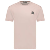 Stone Island Compass Logo Patch Cotton T-Shirt Antique Rose - Boinclo - Outlet Sale Under Retail