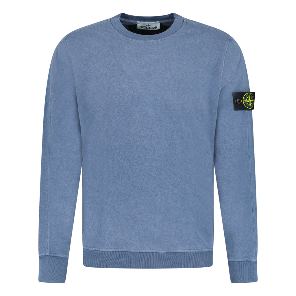 Stone Island Crew Neck Light Sweatshirt Pastel Blue - Boinclo ltd - Outlet Sale Under Retail