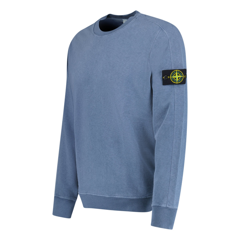 Stone Island Crew Neck Light Sweatshirt Pastel Blue - Boinclo ltd - Outlet Sale Under Retail
