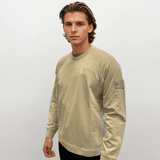 Stone Island Ghost Badge Crewneck Sweatshirt Beige - Boinclo - Outlet Sale Under Retail