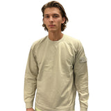 Stone Island Ghost Badge Crewneck Sweatshirt Beige - Boinclo - Outlet Sale Under Retail