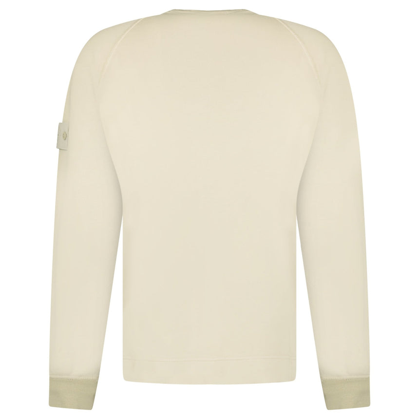 Stone Island Ghost Badge Crewneck Sweatshirt Beige - Boinclo - Outlet Sale Under Retail