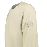 Stone Island Ghost Badge Crewneck Sweatshirt Beige - Boinclo - Outlet Sale Under Retail