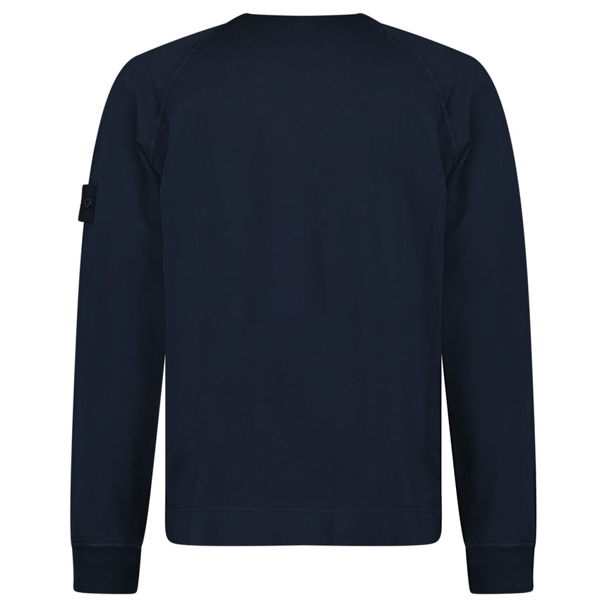 Stone Island Ghost Badge Crewneck Sweatshirt Navy - Boinclo - Outlet Sale Under Retail
