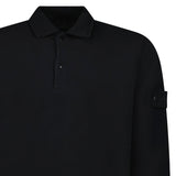 Stone Island Ghost Button Up Collar Polo Black - Boinclo - Outlet Sale Under Retail