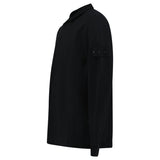 Stone Island Ghost Button Up Collar Polo Black - Boinclo - Outlet Sale Under Retail